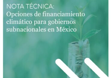 ¿Cómo financiar la acción climática a nivel subnacional? Identificando algunas alternativas y buenas prácticas